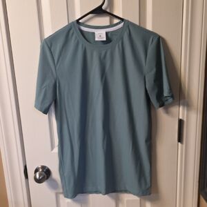 Elegant Women's Short Sleeve Top in Sage